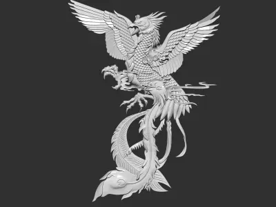 phoenix 3D print model