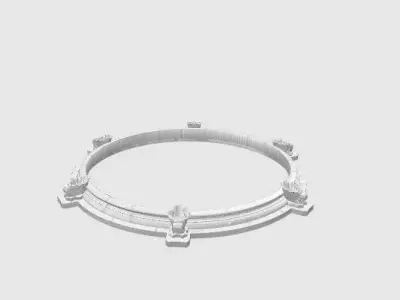 Fountain for courtyard Free 3D model