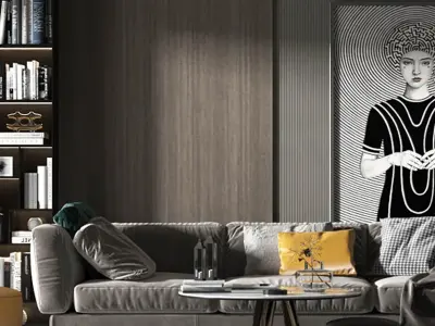 Modern Room Style Luxury Living 3D model
