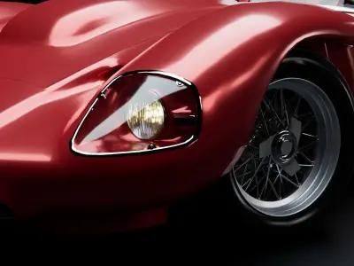 1950s classic speedster 3D model