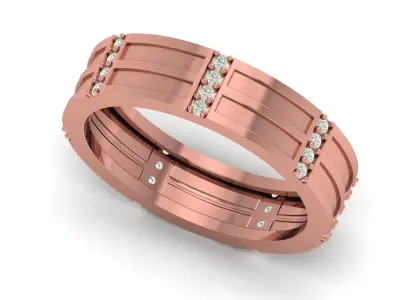 Band ring 3D print model get