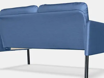 GLOSTAD 2-seater sofa Low-poly 3D model