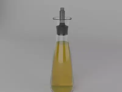OIL BOTTLE Low-poly 3D model