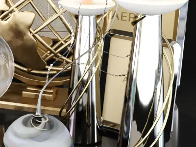 Set of luxury decor 23 3D model