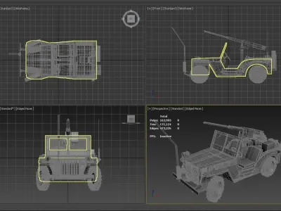 Military Jeep 3D model