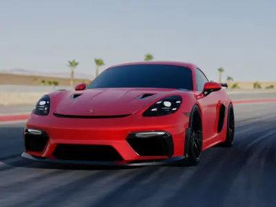Porsche Cayman GT4 3D model