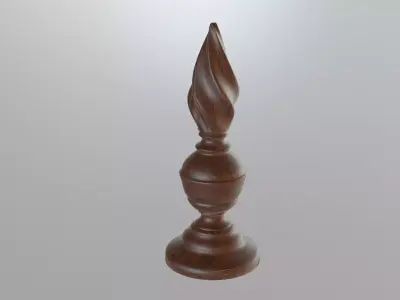 Decorative twist Finial 3D print model