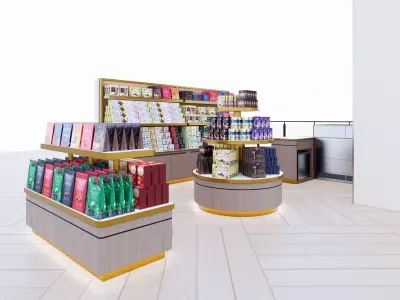Beryls Chocolate Mall Kiosk Design 3D model