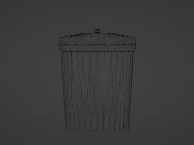 TrashCan Free low-poly 3D model