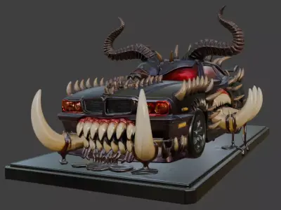 Halloween Beast Car Demonic Ride of Terror 3D print model