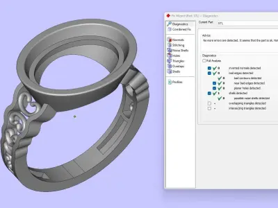 Gemstone Ring Free 3D print model