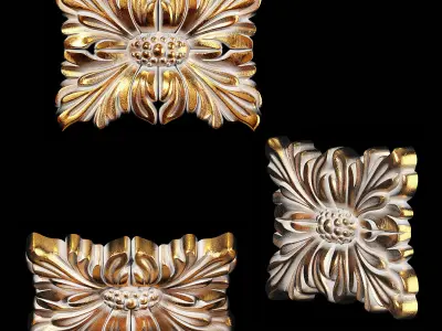 Classic carved 039 3D model