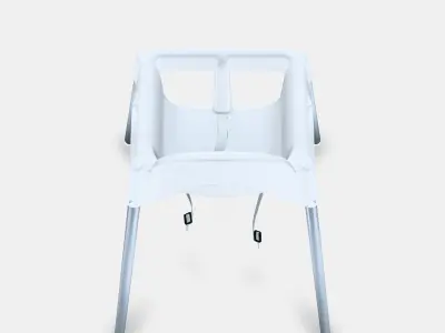 ANTILOP Highchair with safety belt Low-poly 3D model