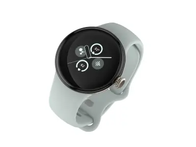 Google Pixel Watch 2 Gold 3D model