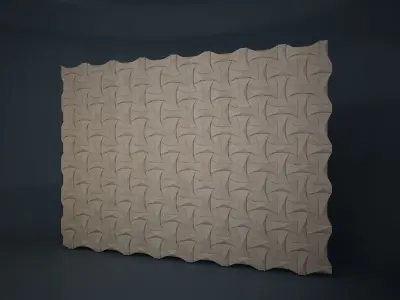 02 KAZA PATTERN WALL 3D model
