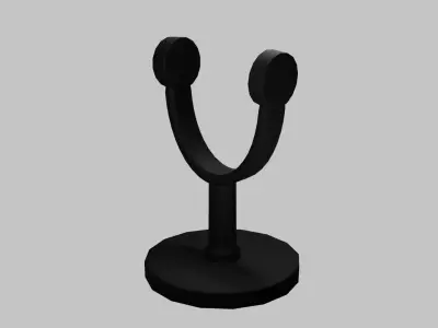 Studio mic Low-poly 3D model