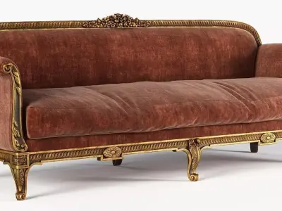 Antique Sofa 3D model
