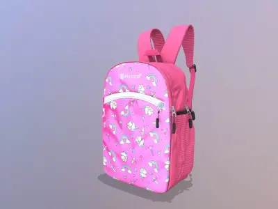 School Bag 3D model