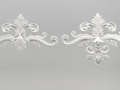 ornaments decorative ornament Low-poly 3D model