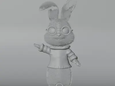 Rabbit 3D model Low-poly 3D model
