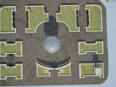 park low poly ready to unreal enginer Low-poly 3D model