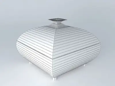 Chinese Urn chinese urn ornament decor Free 3D model