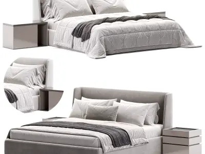 Dexter Bed By Luxury Giuliomarelli Low-poly 3D model