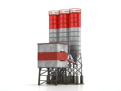 Construction Site Asset Low-poly 3D model