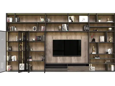 Contemporary Living Room TV Unit  3D model