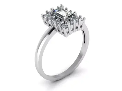 Diamond Ring Jewelry 3D print model buy
