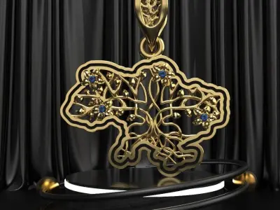 Ukraine Pendant 3D print model