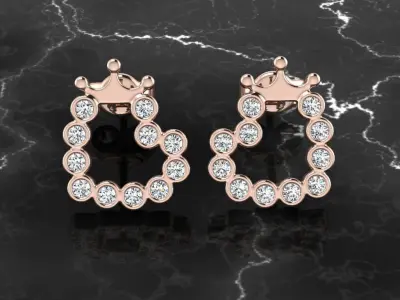 Jewelry Earring 3D print model