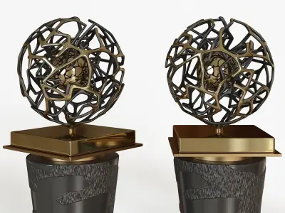 Sculpture award vases 3D model
