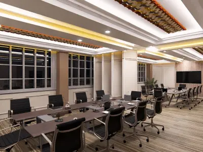 Meeting Room Interior Design 3D model