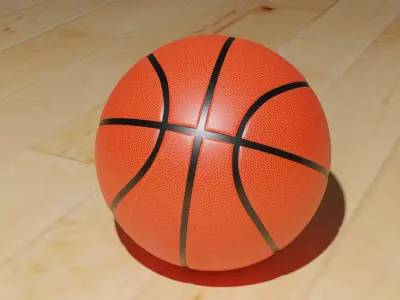 Basketball - low poly - game ready Low-poly 3D model