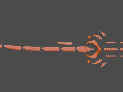 Flame Saber Sword -- Kamen Rider -- 3D Print Ready STL Files 3D print model