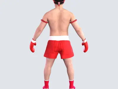 Thai Boxer B 3D model