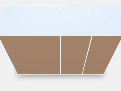 PAX - FLISBERGET Wardrobe 1 Low-poly 3D model