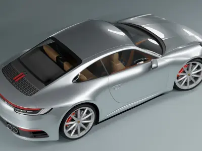 Porshe 911 carrera s coupe 2019 MODEL Low-poly 3D model