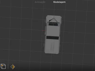 Stunt car Low-poly 3D model