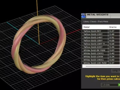 ring woman  3D print model 45