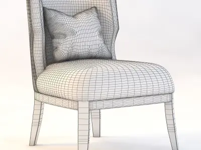Grace Wood Armchair 3D model