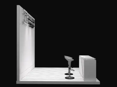 Booth Exhibition Stand a623g 3D model