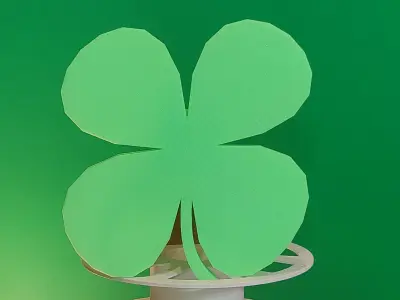 Shamrock Trailer Hitch Cover 3D print model