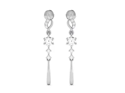 Women Earring 3dm STL OBJ FBX Render Details 3D print model