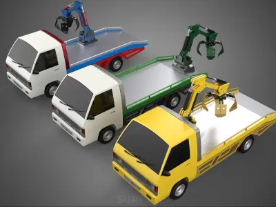 ARM THUMB CAR PICK UP TRUCK BUCKET LOADER CRANE GRABBER GRAPPLE 3D model