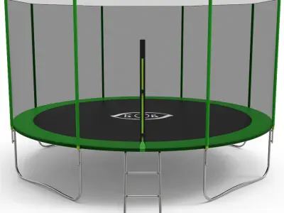 Trampoline for outdoor classes 3D model