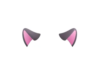 Cat Ears Low-poly 3D model