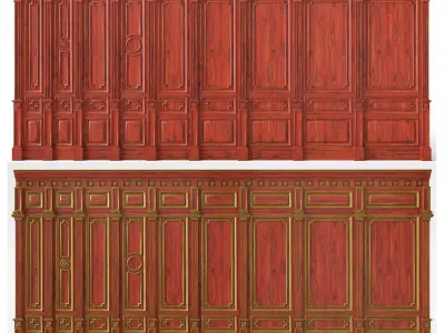 Wooden panel 03 04 3D model