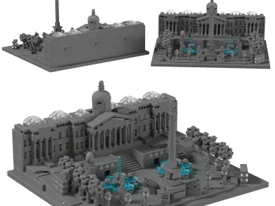 Lego Architecture - 21045 Trafalgar Square 3D model